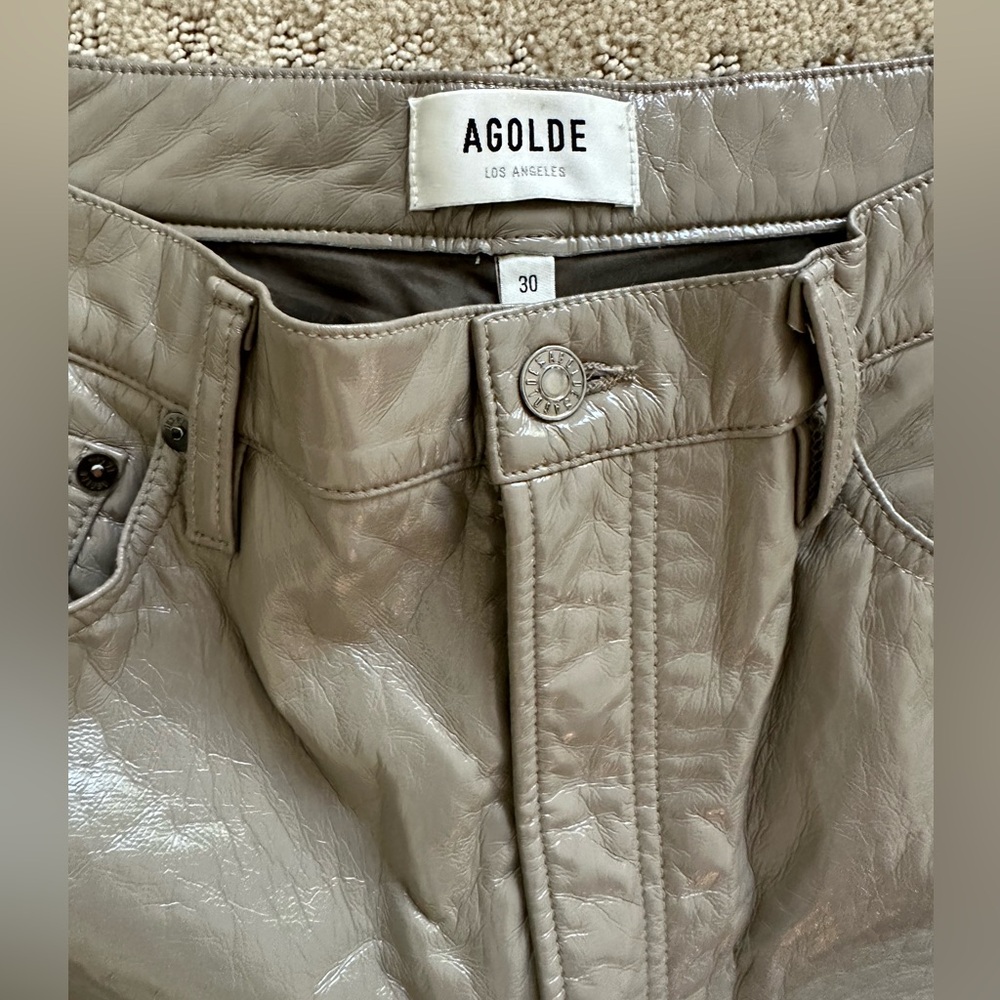 AGOLDE 90's Leather Pinch Waist Jeans size 30